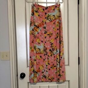 ASOS maxi skirt long floral button 90s inspired size 8 hawaiian floral ASOS